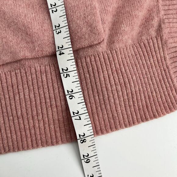 Halogen 100% Cashmere Poncho Cardigan Womens One Size Pink Sweater Open Front - Picture 4 of 8